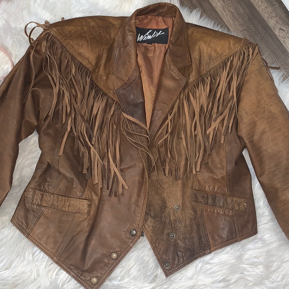 Winlit 100 percent genuine leather jacket